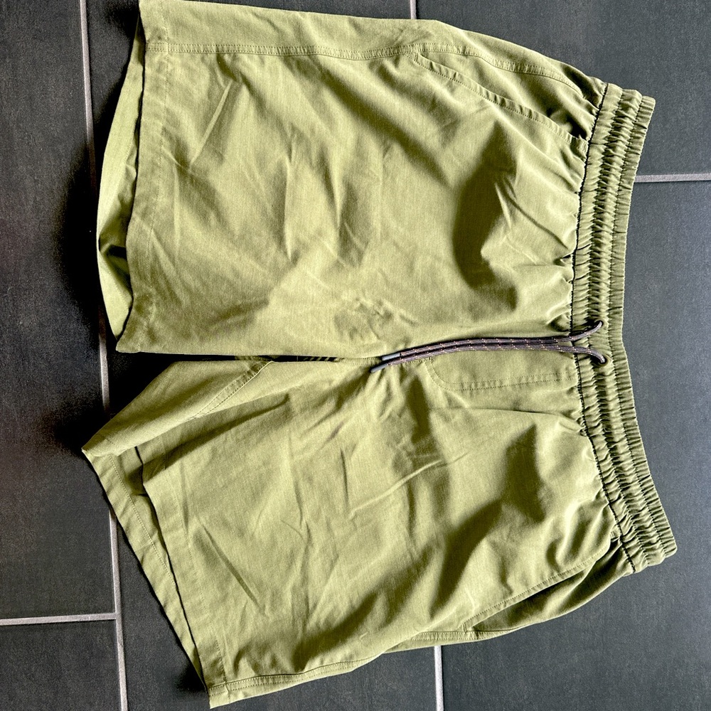Olive Green Casual Shorts